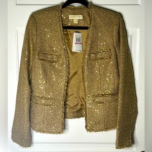 New with tags, Michael Kors, tweed sequin jacket size 6